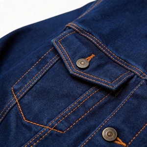 Chaqueta de Mezclilla de Invierno para Hombre, Cierre de Botón, Estilo Casual, Impermeable, Ecológica, Transpirable, Gruesa, Diseñada para Streetwear y Fin de Semana - Product Image 5
