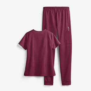 Conjuntos Médicos de Uniformes de Enfermería con Cuello Mao, Uniformes de Enfermera de Manga Corta, Túnica de Hospital al por Mayor, Uniformes para Spa y Salón de Belleza - Product Image 2