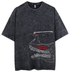 เสื้อยืดลายกราฟิกตลกๆ สไตล์เรโทร สำหรับคู่รัก พิมพ์ลายบนผ้าฝ้าย เสื้อผ้าลำลองแนวสตรีทแวร์ ทรงโอเวอร์ไซส์ สำหรับผู้ชายและผู้หญิง ขายส่ง - Product Image 2