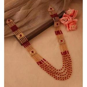 Pakistani/Indian Bridal Mala Zinc Alloy <b>Beads</b> Chokers Trendy Wedding Jewelry <b>Set</b> New Design for Women - Product Image 1