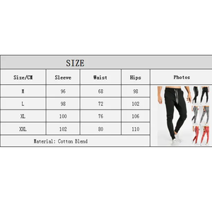 Top quality Factory wear 100% cotton Spandex Drawstring hot selling Waist <b>Slim</b> Fit Sports <b>Jogger</b> Pants for Men - Product Image 3