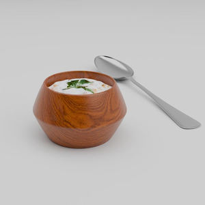 ชุดชามสลัดขนาดเล็กจากไม้อะคาเซียธรรมชาติ2ชิ้นชามไม้ทนทานเป็นมิตรต่อสิ่งแวดล้อมใช้สำหรับเสิร์ฟผลไม้และสลัด - Product Image 5