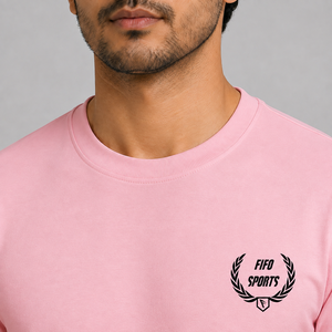 T-shirt à manches courtes pour homme, coupe classique, 100% coton, séchage rapide, col rond, design sportif, logo sur le devant, prix bas, OEM, streetwear - Product Image 5