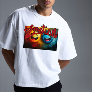 Camiseta prémium para hombre de algodón 100% de 300 g de peso pesado |   Logotipo Personalizado y Venta al por Mayor - Product Image 4