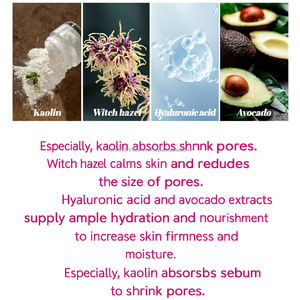 K Beauty Avocado maschera di argilla acido ialuronico coreano Wash Off Pack per la pelle morbida di vetro umido e Texture elastica - Product Image 3