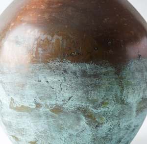 Brass Antique and Green Patina Finished Metal <b>Planter</b> Medium Size Available for Home & Garden Decoration Use Entryway Outdoor - Product Image 5