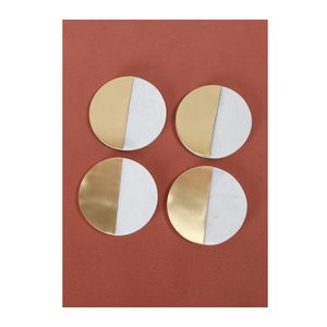 Sous-verres hexagonaux en marbre naturel écologiques pour la cuisine, durables et lavables, design moderne - Product Image 6