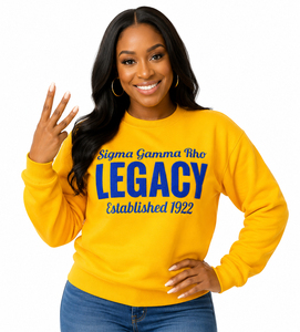 เสื้อสเวตเชิ้ตแบบสวมหัวสไตล์ชมรมพี่น้องหญิงกรีก รุ่น SGRHO ซิกมาแกมม่าโร ปี 1922 สีดำ - Product Image 5