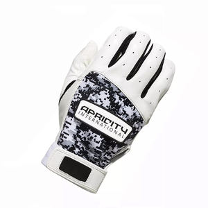 Gants de frappe de baseball en cuir véritable pour adultes, couleur blanche, respirants, durables, design personnalisable, couleur réglable - Product Image 3
