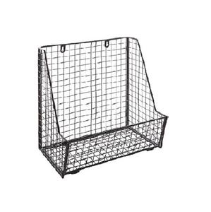 Elegante cesta colgante de pared de hierro diseñada para decoración del hogar, exhibición de plantas y fácil organización de almacenamiento en la pared. - Product Image 1