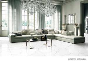 Azulejos de porcelana Satvario con aspecto de mármol de 60x120 cm, azulejos de gran tamaño para casas de lujo, apartamentos y proyectos comerciales. - Product Image 4