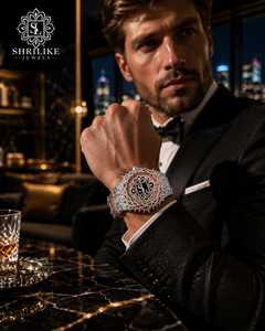 Montre de luxe analogique à quartz en acier inoxydable de qualité supérieure avec affichage à aiguilles, étanche, idéale pour les mariages, les fêtes et l'usage quotidien - Product Image 4