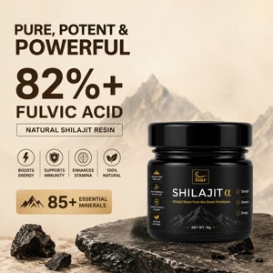 Résine de Shilajit la plus vendue 15g 100% pure et originale de l'Himalaya, riche en acides fulviques et humiques et en plus de 85 oligo-éléments - Product Image 2