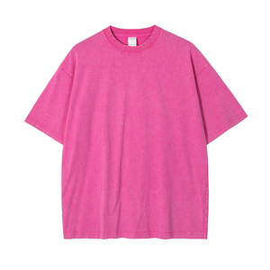 Camiseta Premium de 220g, 100% Algodón, Lavado Vintage, Corte Regular, Lisa, con Diseño de Logotipo Personalizado en la Parte Delantera, Manga Corta, Ecológica y Transpirable - Product Image 2