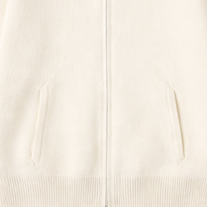 Cardigan zippé en maille à col montant, neutre, doux et chaud, à manches longues, style streetwear décontracté - Product Image 6