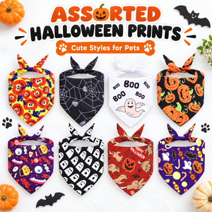 <b>Halloween</b> Pet <b>Bandana</b> Triangle Scarf Printed Cloth <b>Dog</b> Neck Scarf Costume Accessory for Cats and <b>Dogs</b> - Product Image 3