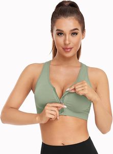 Sujetadores deportivos sencillos con logo personalizado en la parte delantera, de alto soporte, antiestáticos, de Spandex/Nylon, para mujer, ropa deportiva de yoga, OEM, al por mayor, la mejor calidad, personalizados. - Product Image 6