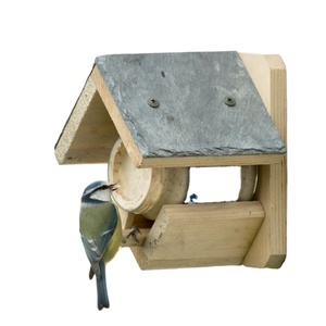 Comedero para pájaros Vietnam PreNext Find Similar Icon, hecho a mano, de cedro ecológico, ajustable, con forma de orificio de árbol, tipo tolva, jaula doble para suero - Product Image 6