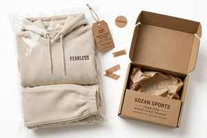 Unisex Oversized Beige <b>Sherpa</b> <b>Fleece</b> Hoodie Sweatshirt Jogger Pants Two Piece Set with Pocket Color Blocking Winter Embroidered - Product Image 6