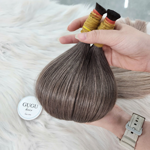 ผมแท้เวียดนาม GUGU HAIR สำหรับถักเปีย น้ำหนัก 100 กรัม แบบเป็นมัด 1 ชิ้น ผมตรงแบบ Bone Straight ไม่ใช่ Remy ผมหนาทั้งเส้น ปลายผมเรียบเนียน ขายส่ง สำหรับผู้หญิงผิวสี 20 - Product Image 1