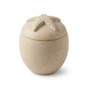 Urna Funeraria Biodegradable de Arena Estilo Americano para Cenizas de Adultos, Recuerdo con Diseño de Logotipo Personalizado, Ecológica - Product Image 1