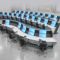 Console de travail ATC, poste de commande personnalisé, mobilier de salle de contrôle, solution pour opérateurs de centre de contrôle du trafic aérien