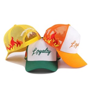 Casquette de camionneur décontractée en toile pour l'extérieur, personnalisable, en tissu maillé respirant, à 5 panneaux, avec fermeture snapback - Product Image 6