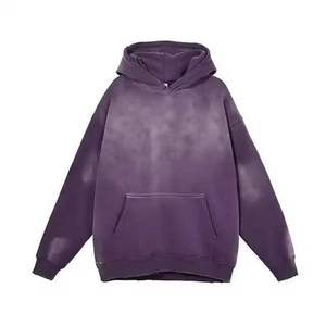 Hot Sale Unique Style <b>Sun</b> Faded Hoodies for Men's 100% Cotton Breathable Winter Wear Printing & Embroidery Logo Men's Hoodies - Product Image 1