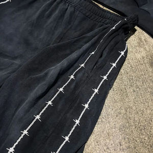 Ensemble de survêtement vintage délavé à l'acide, imprimé numériquement, style streetwear tendance, personnalisé OEM, pour hommes - Product Image 2