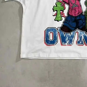 Fabricante personalizado de peso pesado desgastado recortado Boxy Fit camiseta de gran tamaño Boxy Drop Shoulder camiseta - Product Image 5