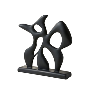 Figuras Decorativas de Caballos con Acabado Negro, Adornos Únicos para Habitaciones, Decoración Vintage de Aluminio para el Hogar - Product Image 5