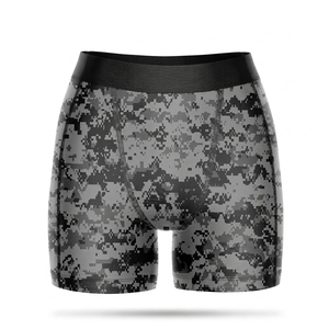<b>Men's</b> <b>Compression</b> <b>Shorts</b> Mid Waist Breathable Quick Dry 100% Polyester Canvas Drawstring Closure Sporty Style - Product Image 1