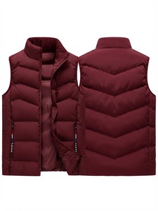 Vêtements ZEDDISH pour hommes, veste d'hiver coupe-vent respirante légère, col montant, manches à volants, polyester/coton - Product Image 2