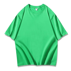 T-shirt à manches courtes pour homme, coupe classique, 100% coton, couleur unie, col rond, jersey décontracté, écologique, noir - Product Image 3