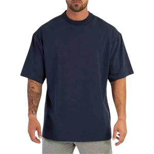 Men's White Cotton T-Shirt Short Sleeve O-Neck Regular Fit Casual Jersey Knitted Blank Design - Product Image 2