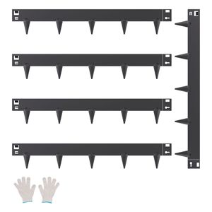 5 Confezioni Bordura Paesaggistica in Acciaio 39 X 3, Bordo da Giardino in Metallo Resistente alla Ruggine, Bordura Pieghevole per Prato Resistente, per Piante Artificiali - Product Image 5
