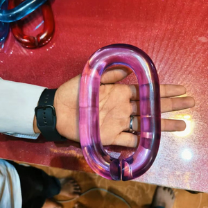 Decoración del hogar: Eslabones de cadena de resina personalizables de gran tamaño y colores claros, eslabones grandes de resina multicolor disponibles. - Product Image 1