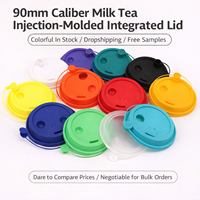 Couvercle de tasse moulé par injection en PP de qualité alimentaire, durable et personnalisé, avec bouchon intégré, jetable, anti-fuite, pour café et jus