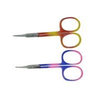 Ciseaux à manucure en acier inoxydable, coupe-cuticules droit et tranchant, coupe-ongles, outils de beauté, manche en acier, multifonctionnels, colorés