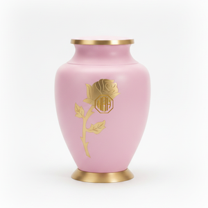 โกศทองเหลืองพร้อมฝาเกลียวสำหรับผู้ใหญ่ขี้เถ้ากระดูก - Product Image 2