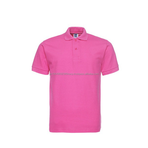 Polo de manga corta para hombre, color sólido, 195gsm, alta calidad, 65% algodón, logotipo OEM, personalizado, liso, talla grande, unisex - Product Image 2