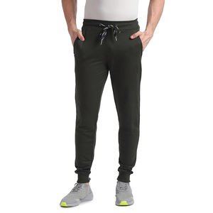 Pantalon de jogging pour homme, vintage, mélange coton et polyester, style streetwear, effet usé, avec poches zippées - Product Image 1