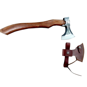 Handmade Industrial Grade Carbon Steel <b>Axe</b> <b>wood</b> Handle Full Tang 19-Inch Survival Leather Hatchet Forged Artisan <b>Axe</b> - Product Image 5