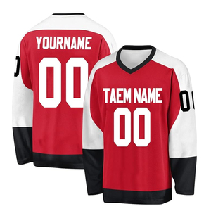 Custom Design Best Quality Printed Unisex Ice Hockey Jersey OEM Service Best Selling Price New Arrival Custom Team Name Quick - Product Image 1