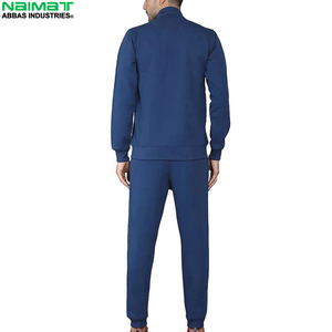 Modern Two Tone Panel Track Suit Men Cadet Collar Full <b>Zip</b> Training Coat <b>Side</b> Stripe Active Wear <b>Trousers</b> - Product Image 3