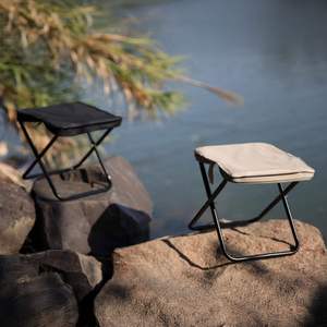 Heavy-Duty Aluminum Mini <b>Stool</b> Portable Folding Chair Carry Bag for Outdoor Furniture Modern Design <b>Garden</b> Park Fishing Hiking - Product Image 3