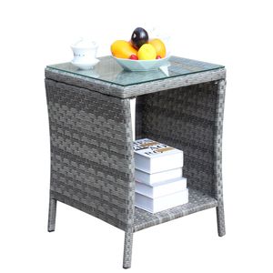 Tavolo da Caffè in Vetro Temperato Trasparente per Arredamento Esterno, Categoria Prodotti Tavoli - Product Image 4