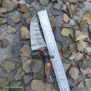 Couteaux de chasse d'extérieur, lame en acier Damas, manche en résine personnalisé, lame à changement rapide de qualité industrielle, garantie de 3 ans - Product Image 5