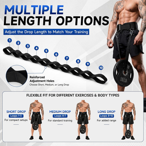 Ceinture de musculation en cuir Samroz Sports, double boucle, robuste, large, stabilisatrice du dos, imperméable, pliable, personnalisable - Product Image 3