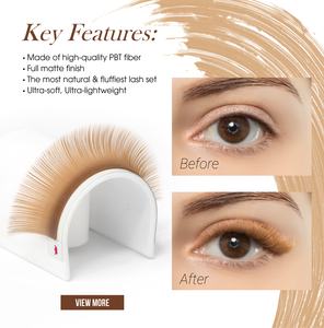 Charmlash Lashes Wholesale Box Brown Lash Extensions Lash Boxes Eye-catching Light Brown Unique Natural Look Custom Packaging - Product Image 3